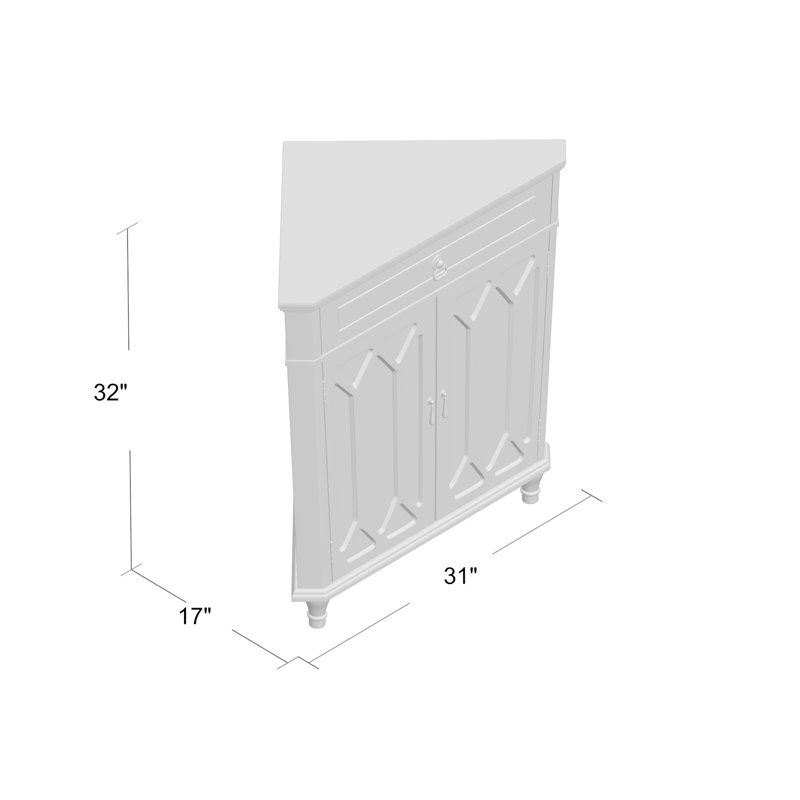 Hannah Wooden Corner Accent & Reviews Birch Lane